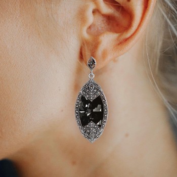 Classic Black Diamond Earrings Classic Black Diamond Earrings