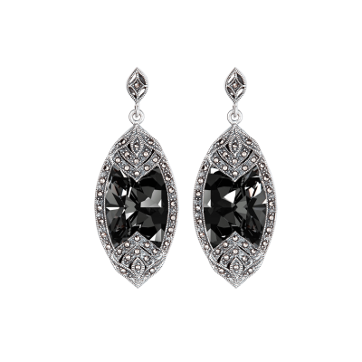 Classic Black Diamond Earrings Classic Black Diamond Earrings