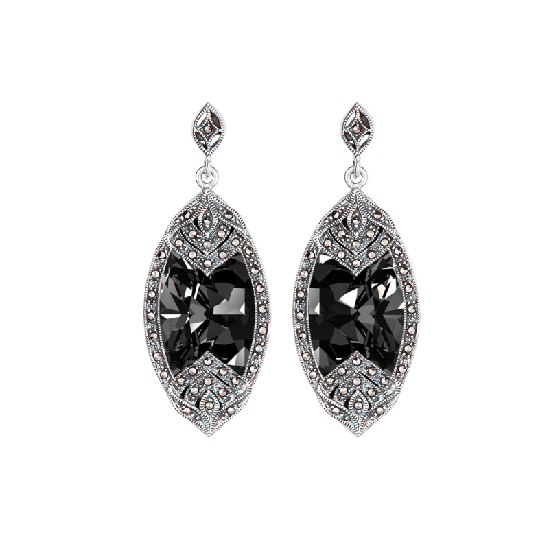 Classic Black Diamond Earrings Classic Black Diamond Earrings