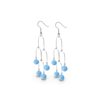 Short Blue Earrings Short Blue Earrings