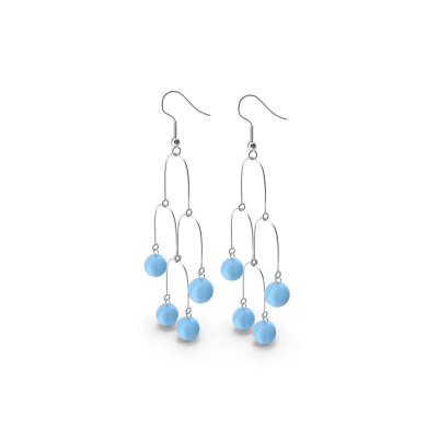 Short Blue Earrings Short Blue Earrings