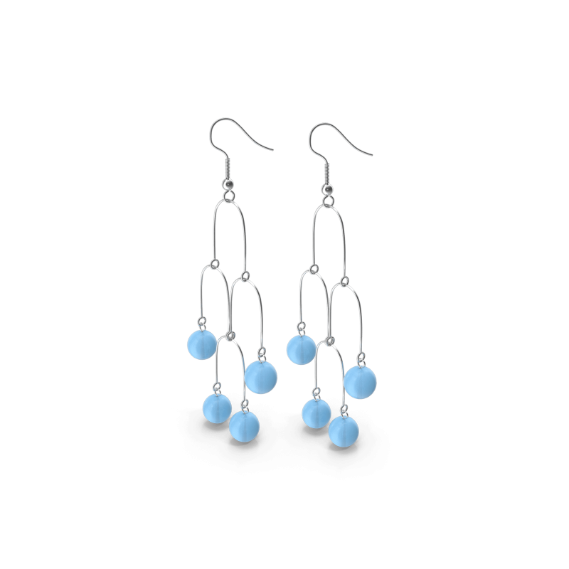 Short Blue Earrings Short Blue Earrings